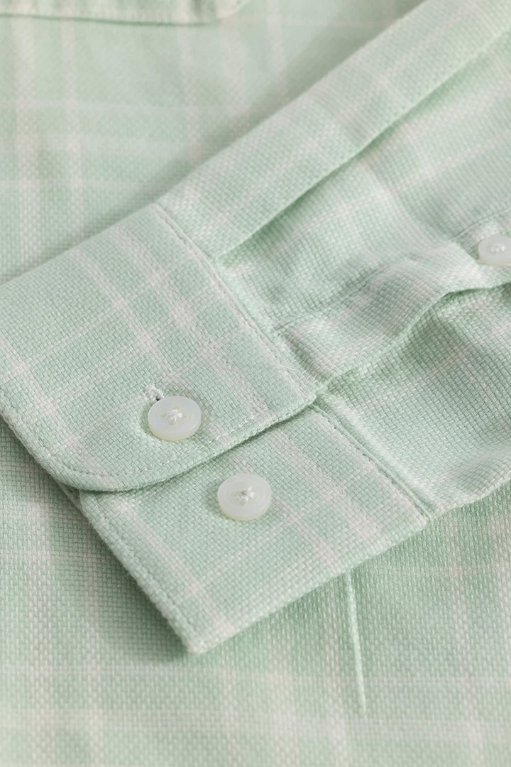Einar Light Green Checks Shirt