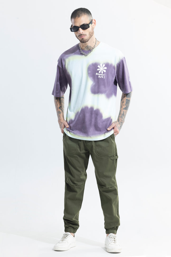 Stone Arts Tie Dye Oversized T-Shirt