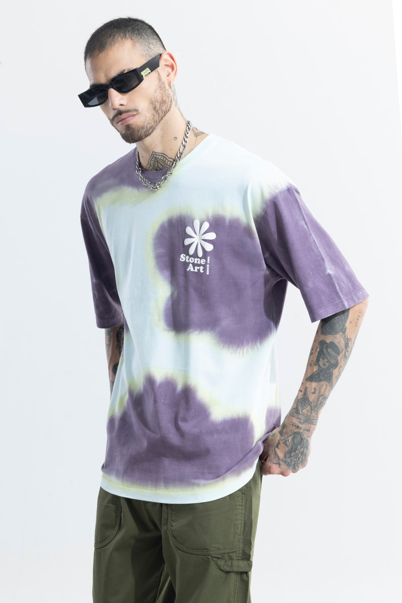 Stone Arts Tie Dye Oversized T-Shirt