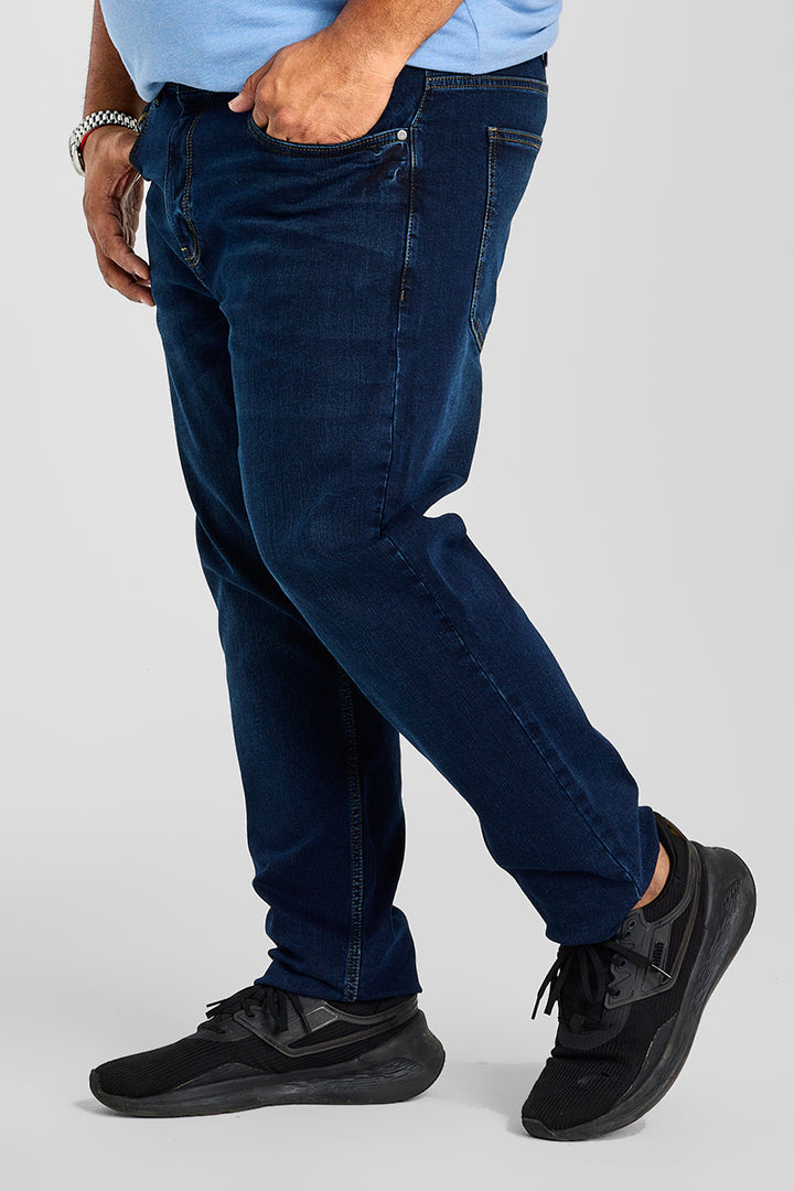 Navy Slim Fit Plus Size Jeans