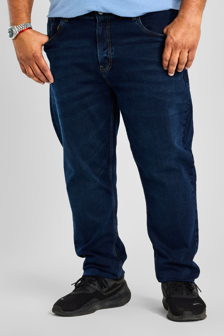 Navy Slim Fit Plus Size Jeans