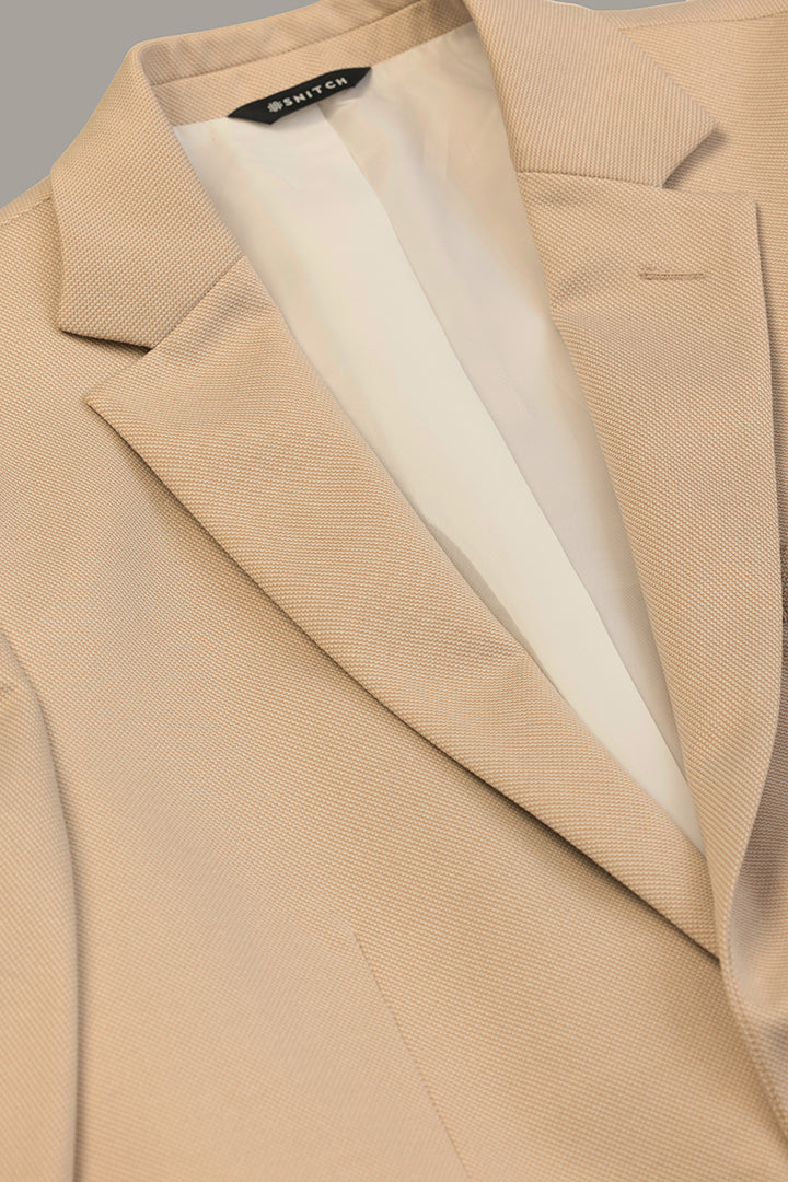 Executive Edge Cream Suit Blazer