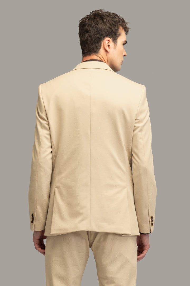 Executive Edge Cream Suit Blazer