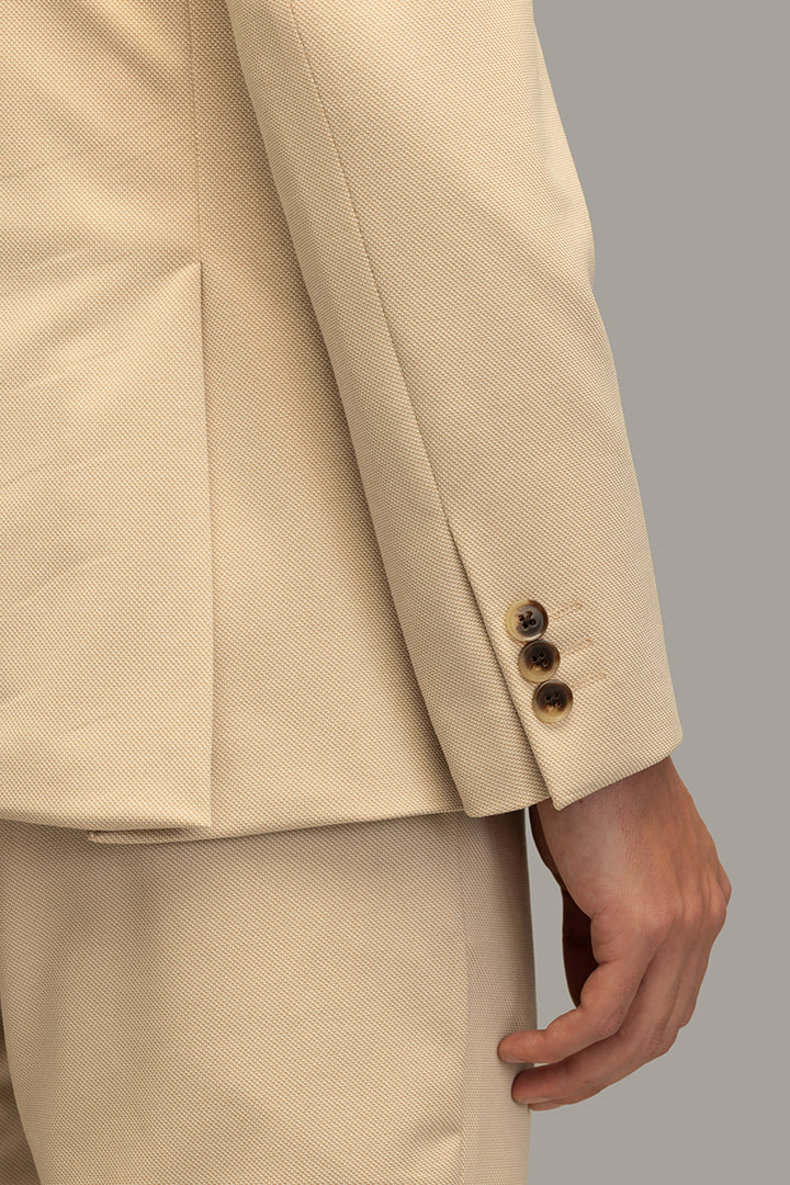 Executive Edge Cream Suit Blazer