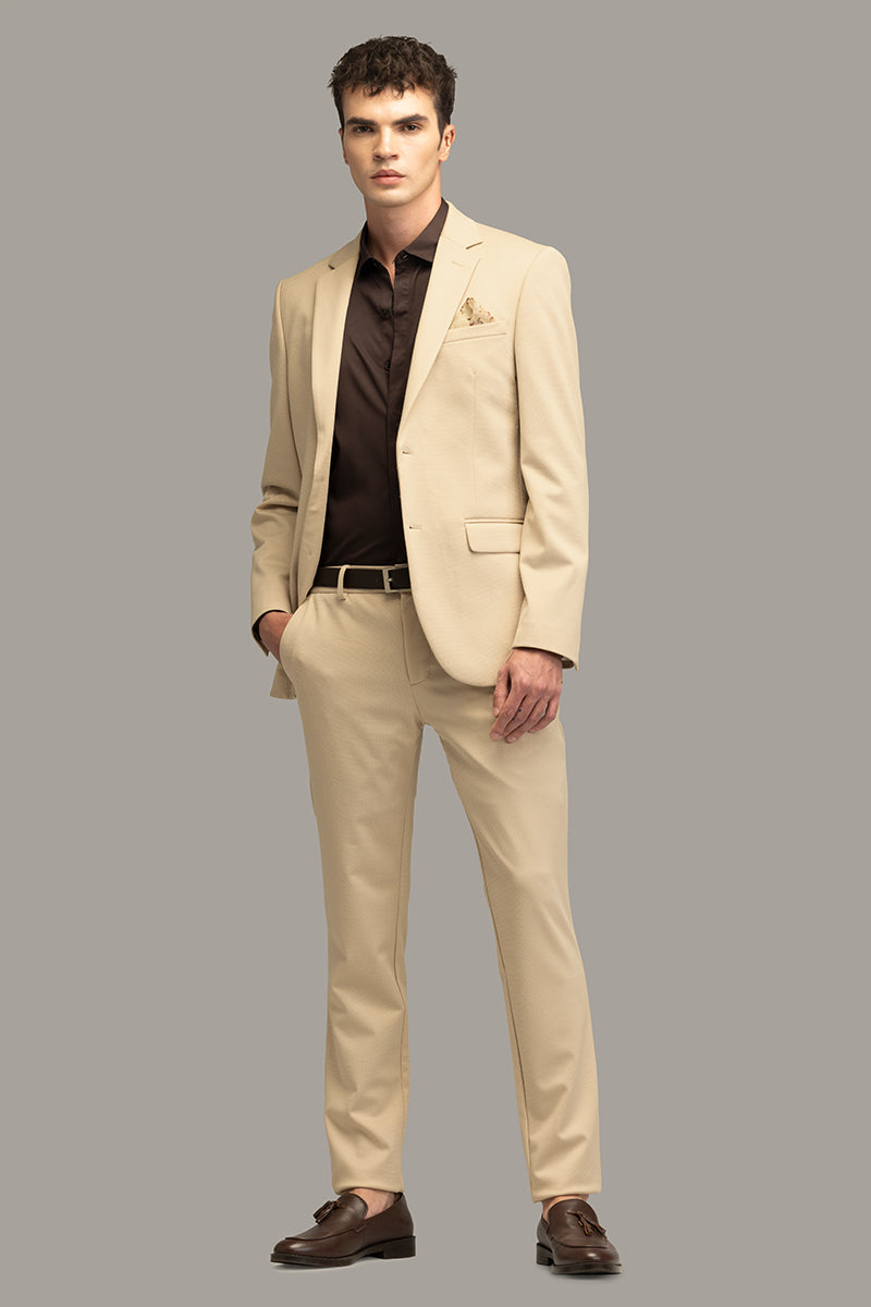 Executive Edge Cream Suit Blazer