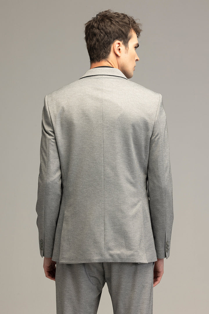 Stellar Serenity Grey Suit Blazer