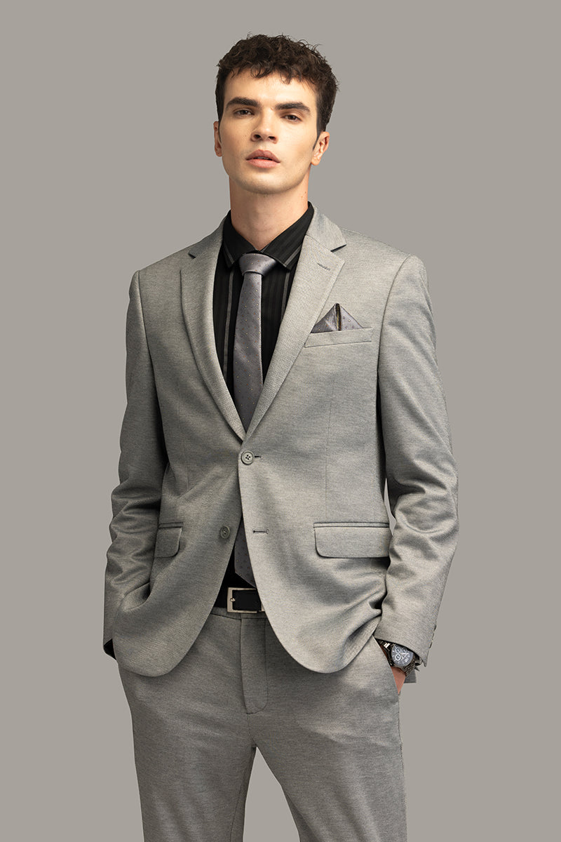 Stellar Serenity Grey Suit Blazer