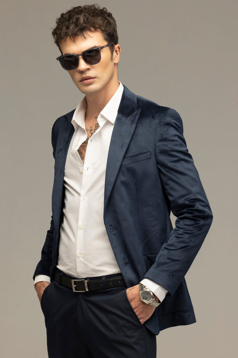 Velvet Verve Navy Blazer