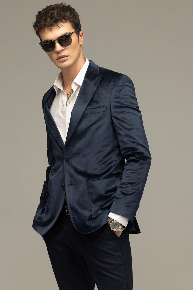 Velvet Verve Navy Blazer