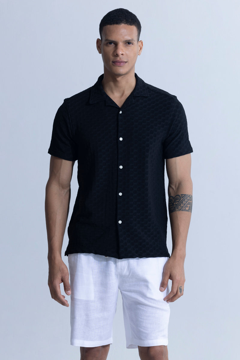 Interlace Black Shirt