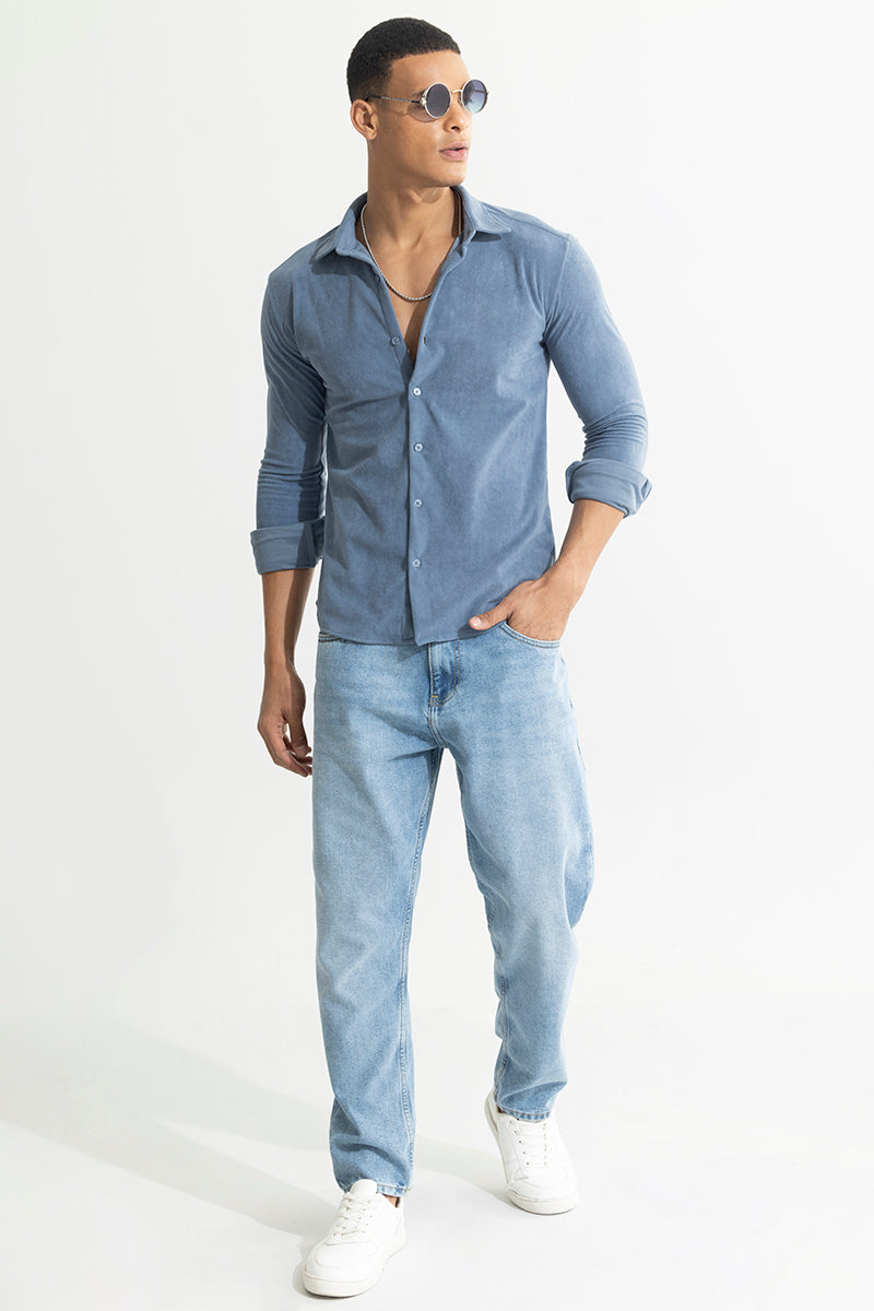 Suede Pulse Blue Shirt