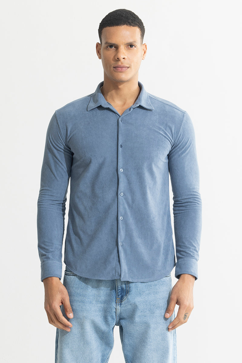 Suede Pulse Blue Shirt