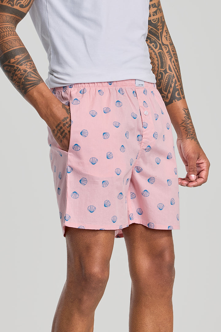 Light Pink Printed Boxers