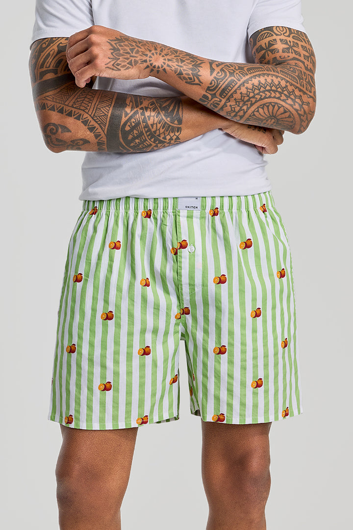 Green Stripes Boxers