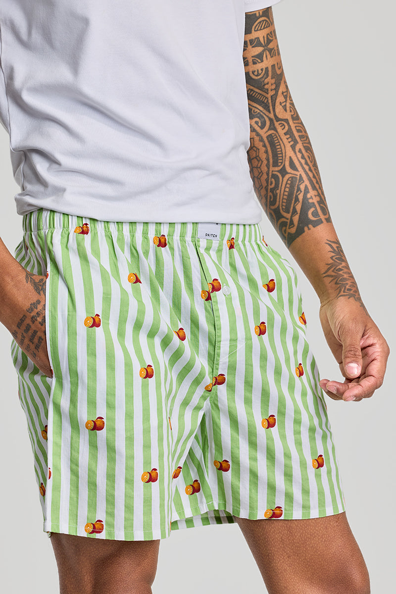 Green Stripes Boxers