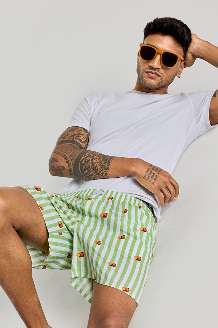 Green Stripes Boxers