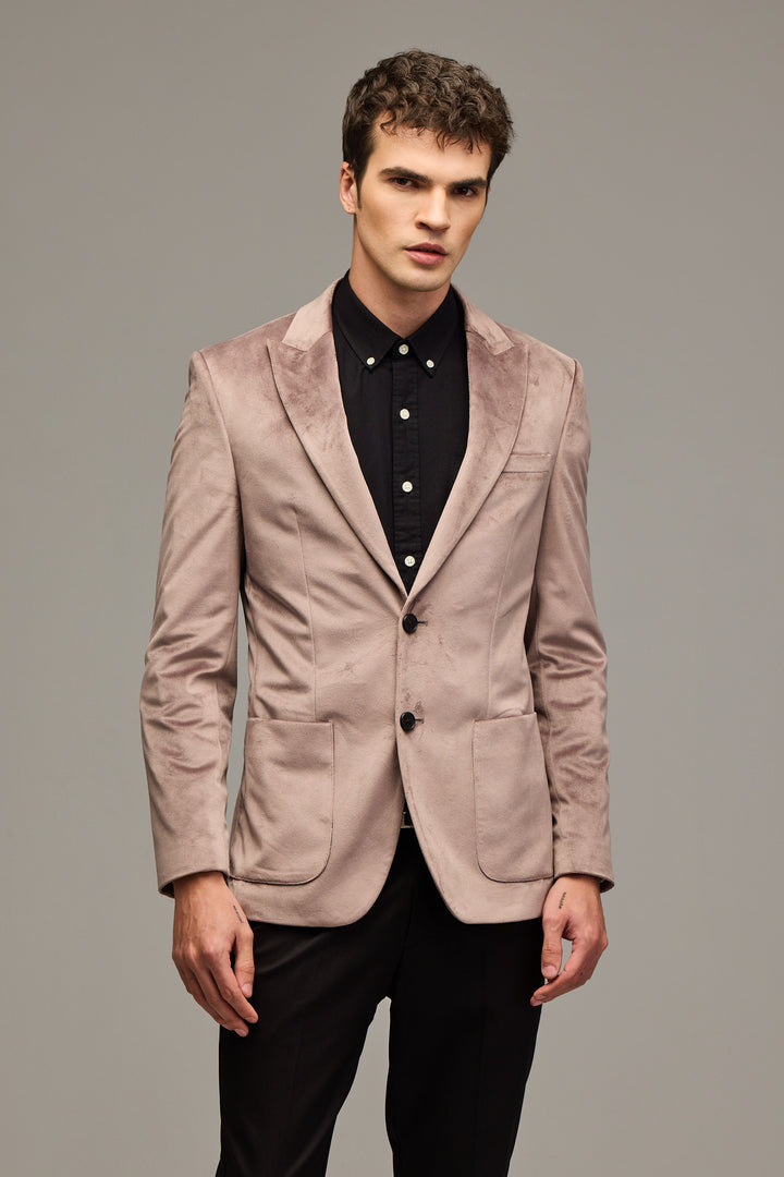 Velvet Verve Dusty Mauve Blazer