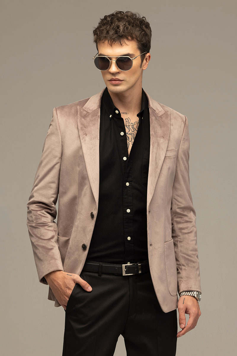 Velvet Verve Dusty Mauve Blazer