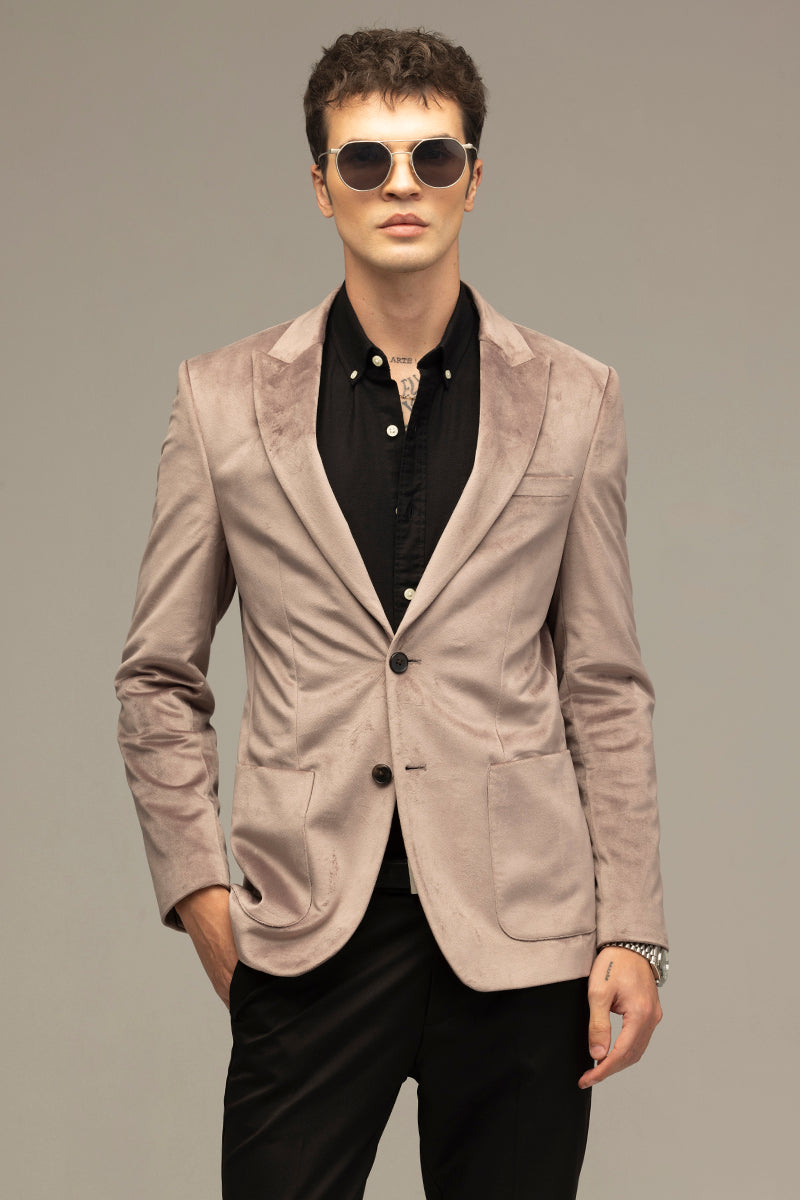 Velvet Verve Dusty Mauve Blazer