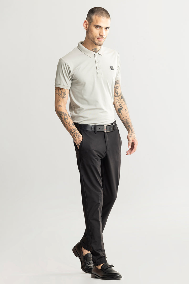 Jeffer Charcoal Black Chino