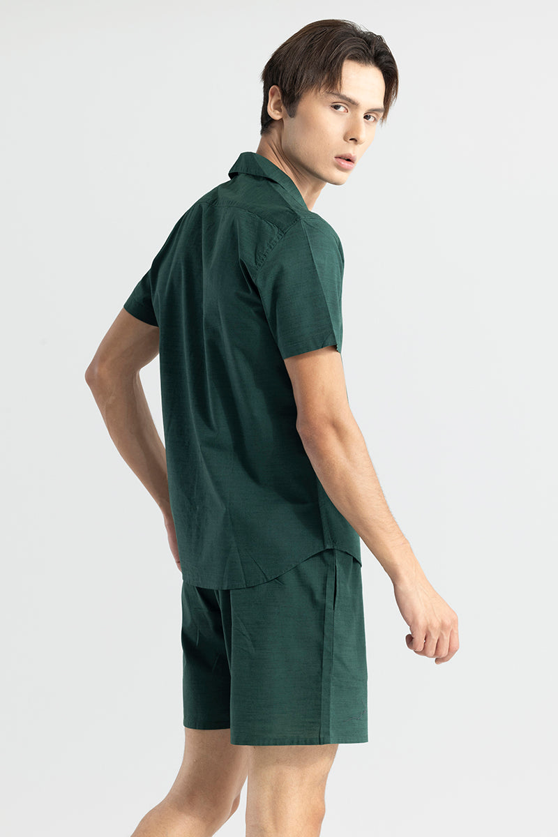 linane Dark Green Linen Co-Ords