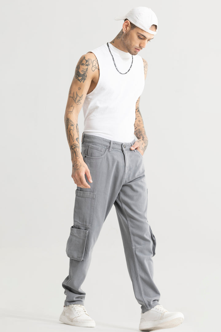 Void Grey Baggy Fit Jeans