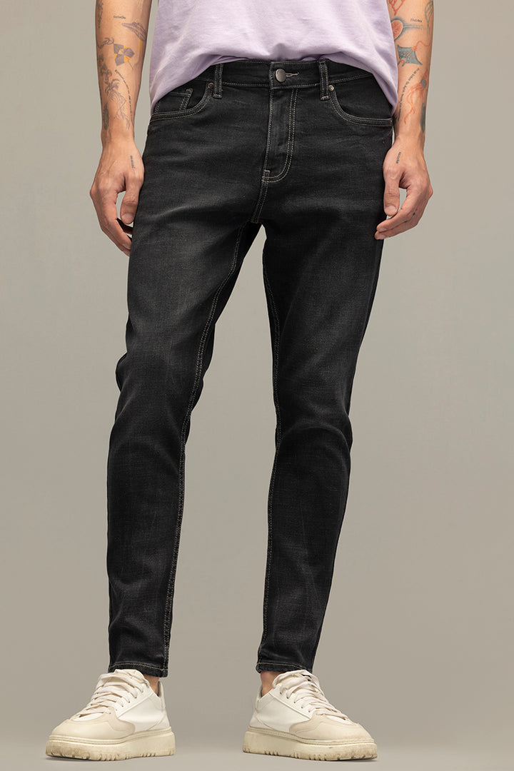 Rocco Sable Black Skinny Fit Jeans