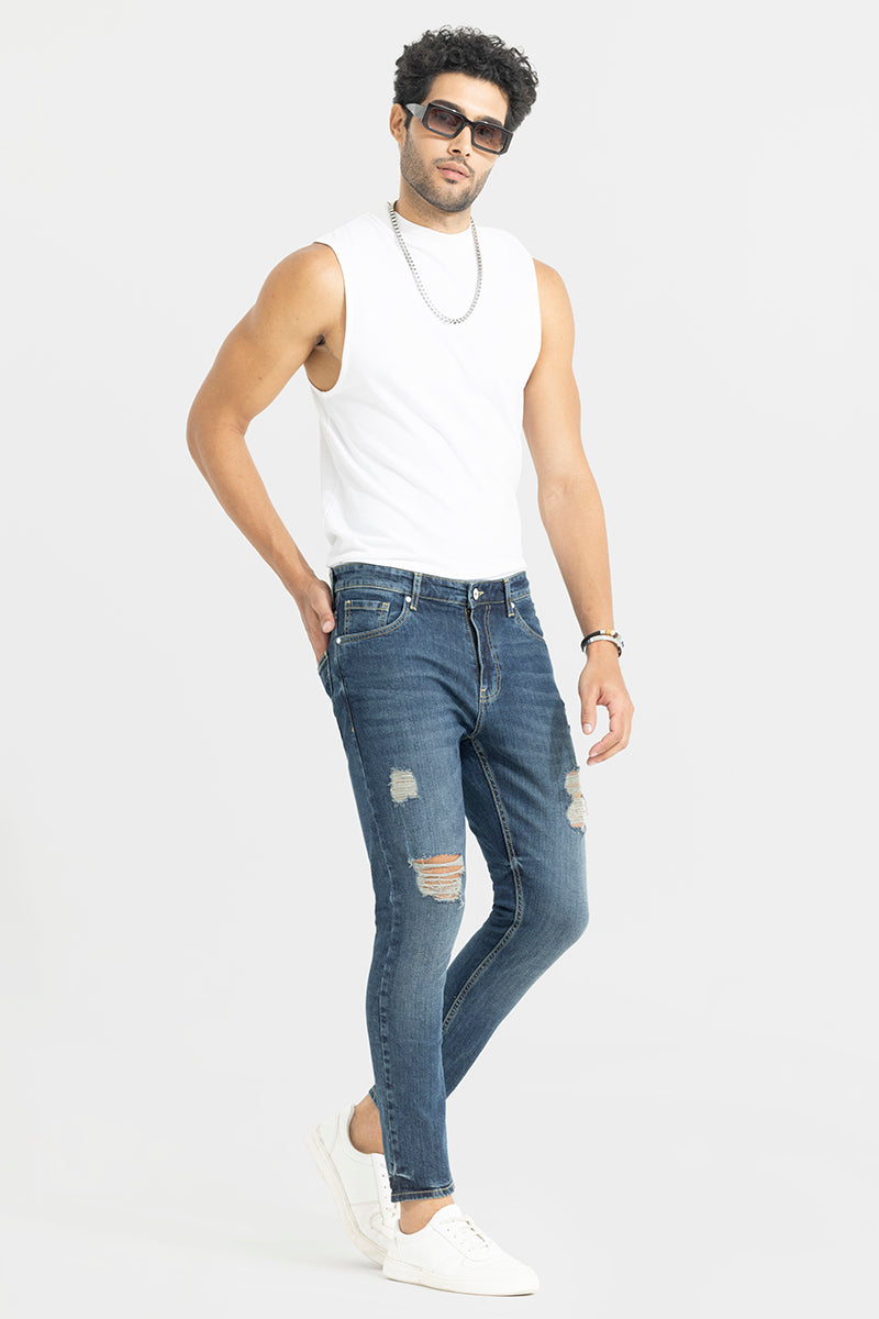 Fyre Mid Blue Skinny Jeans