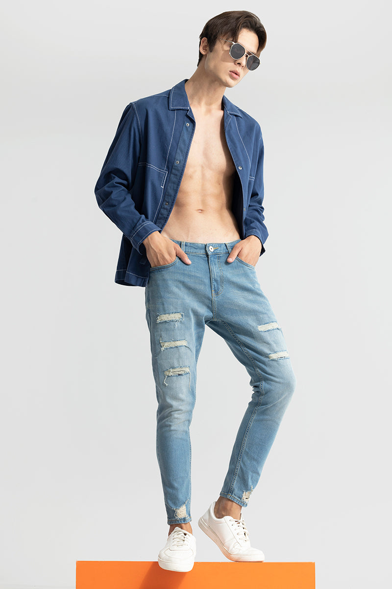 Raven Washed Blue Skinny Jeans