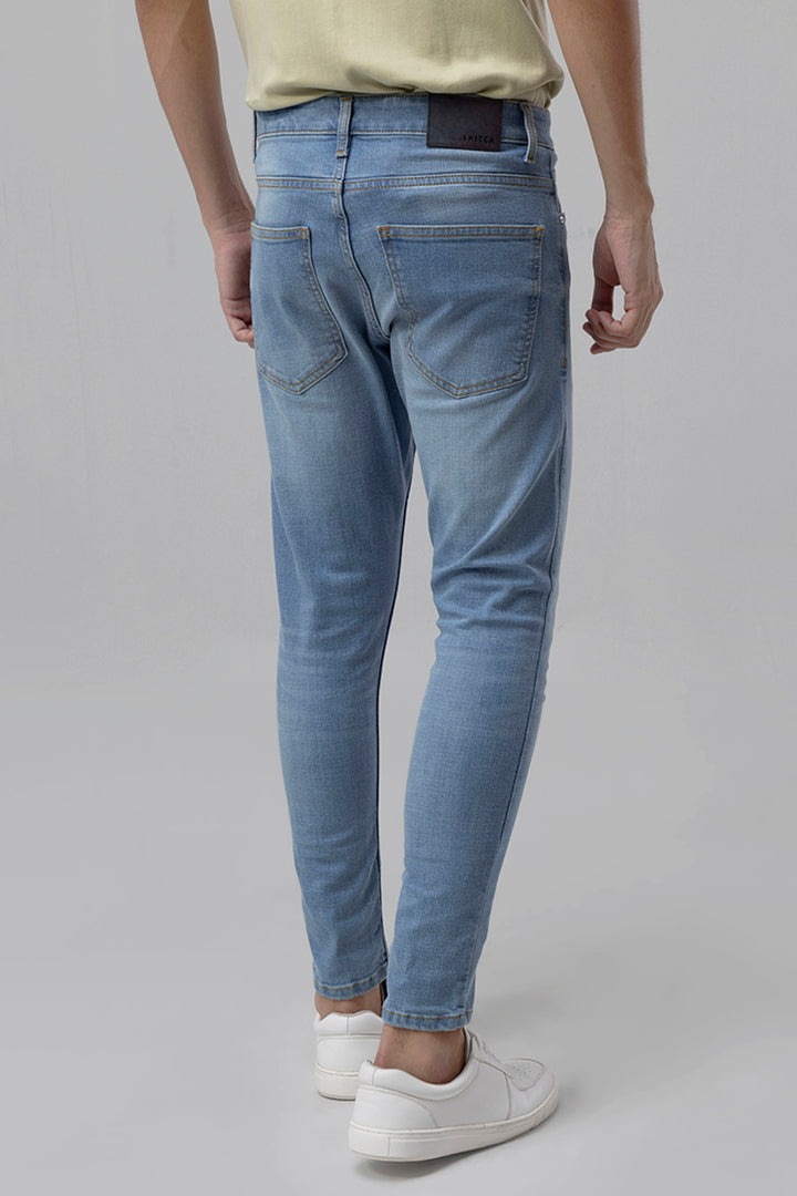 Rijjo Sky Blue Skinny Jeans