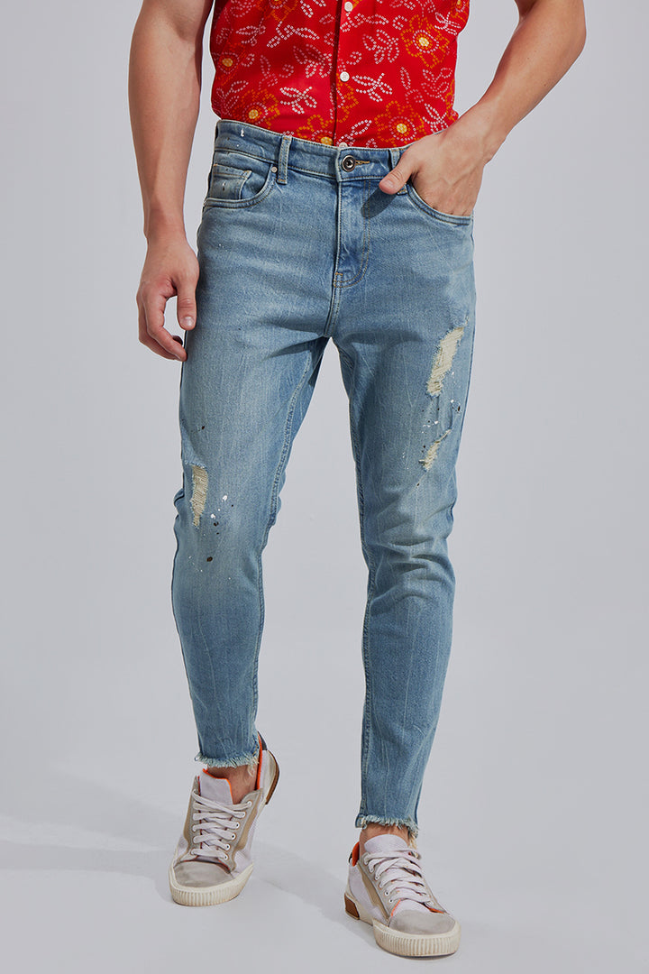 Fraye Sky Blue Skinny Jeans