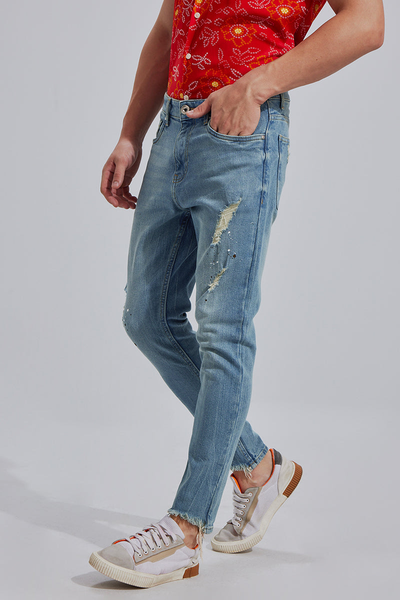 Fraye Sky Blue Skinny Jeans