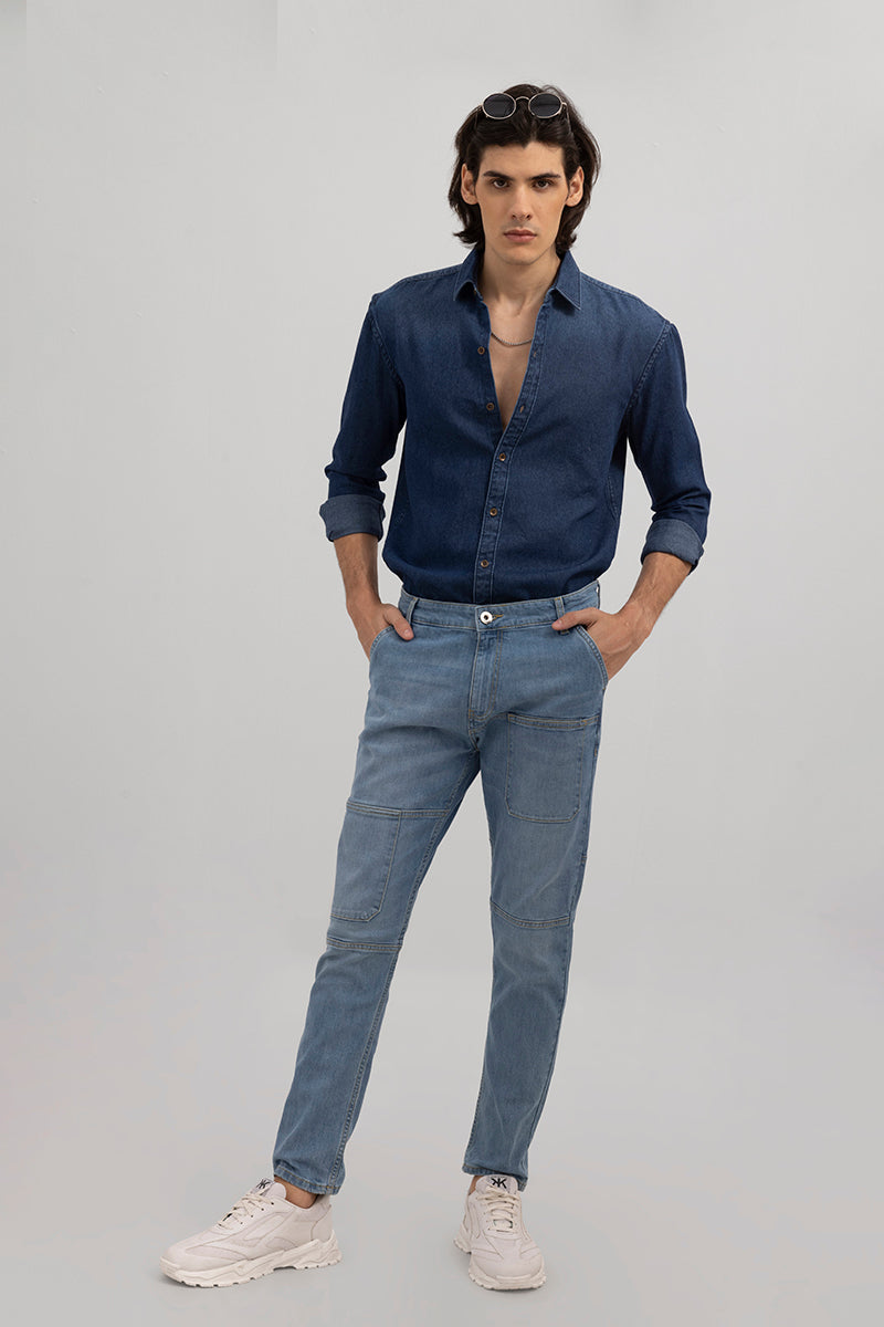 Edwin Sky Blue Skinny Jeans