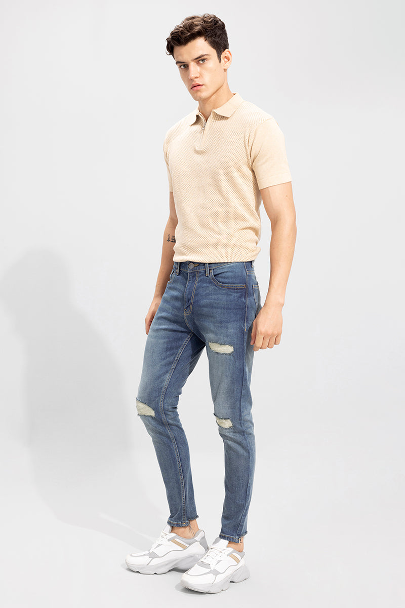 Cross Fraye Pebble Blue Skinny Jeans