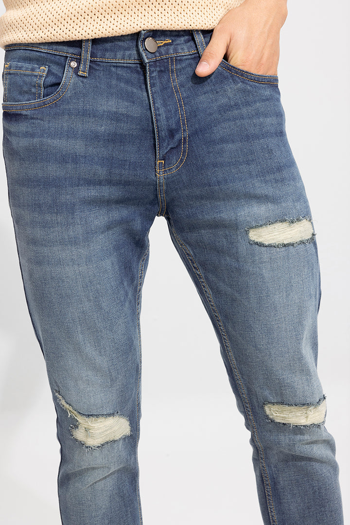 Cross Fraye Pebble Blue Skinny Jeans