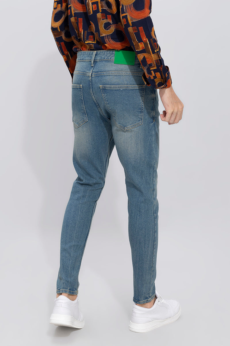 Vasper Steel Blue Skinny Jeans