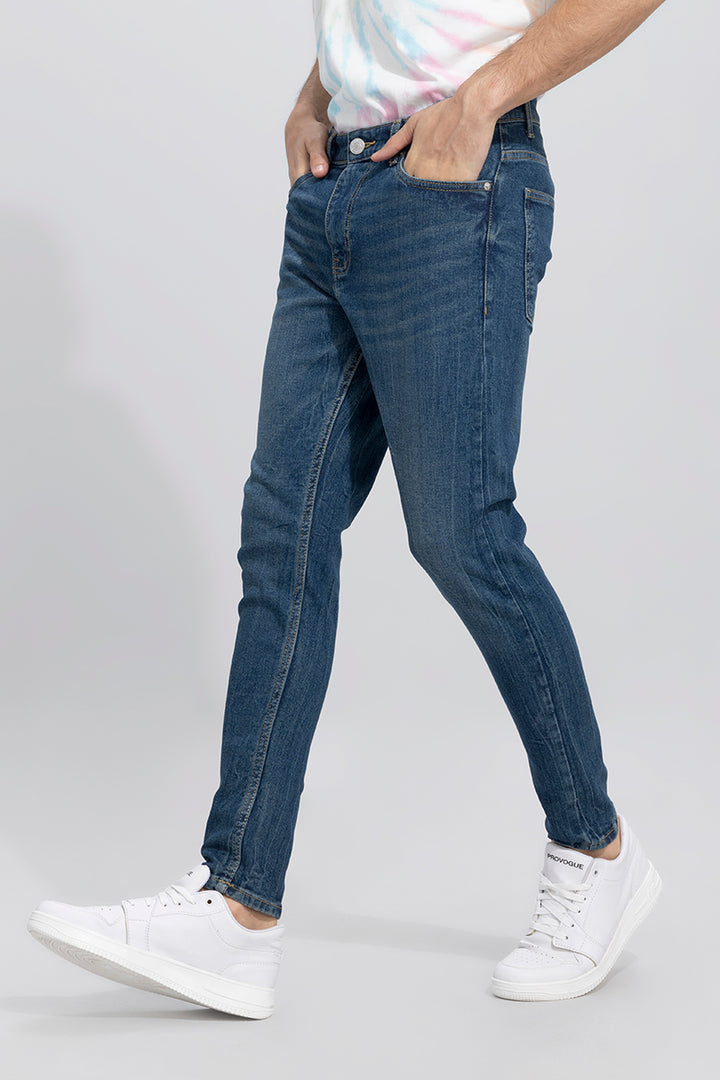 Vasper Mid Blue Skinny Jeans