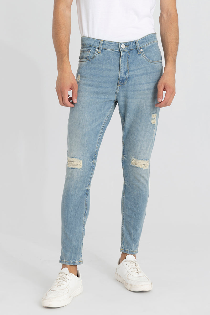 Oceanic Sea Blue Skinny Jeans