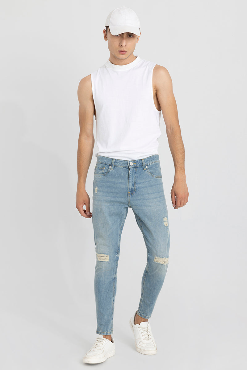 Oceanic Sea Blue Skinny Jeans