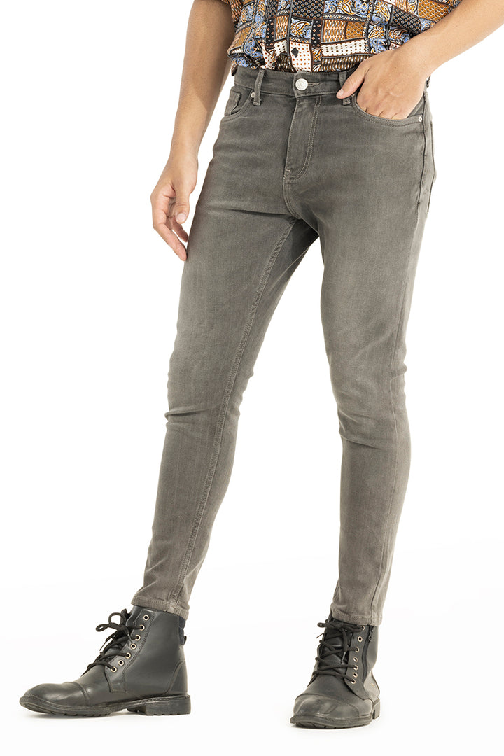 Shadowed Grey Skinny Jeans