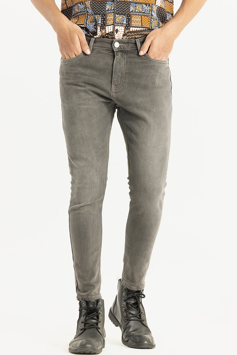 Shadowed Grey Skinny Jeans