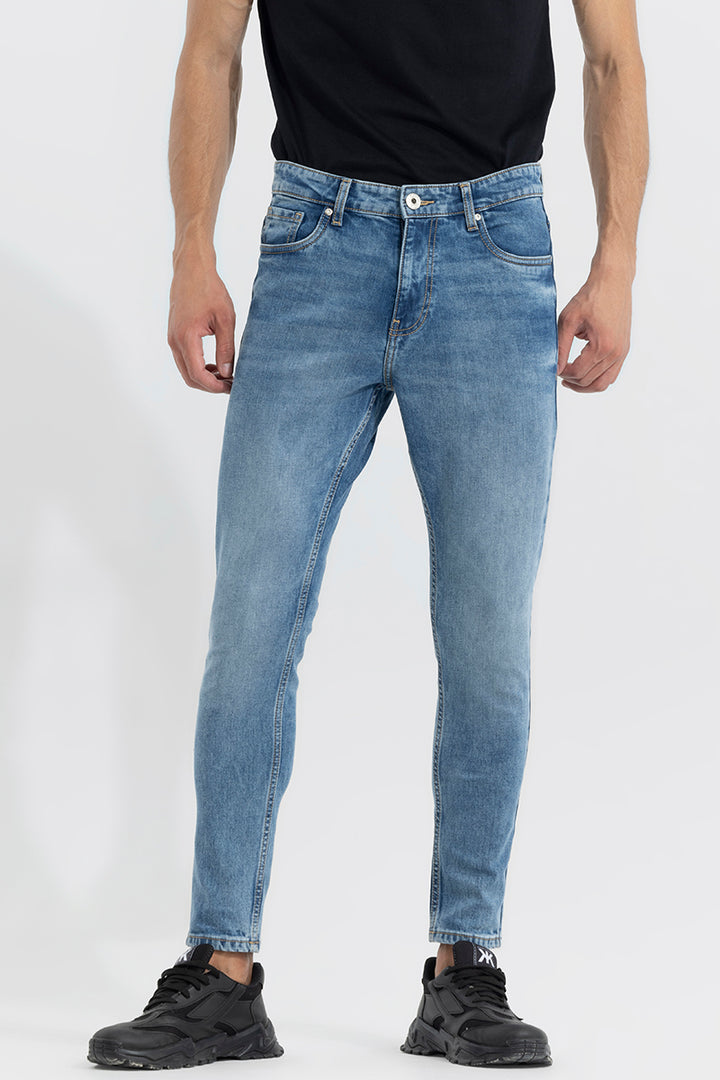 Serene Ocean Blue Skinny Jeans