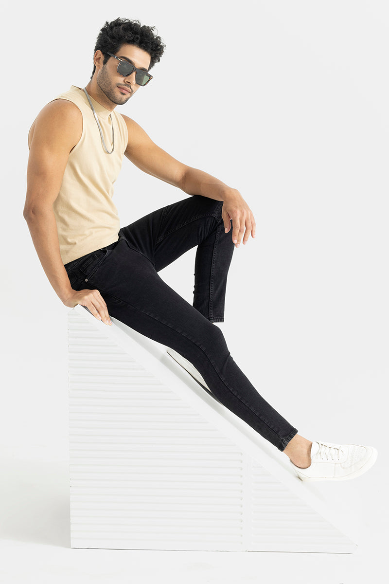 Ragger Black Skinny Jeans