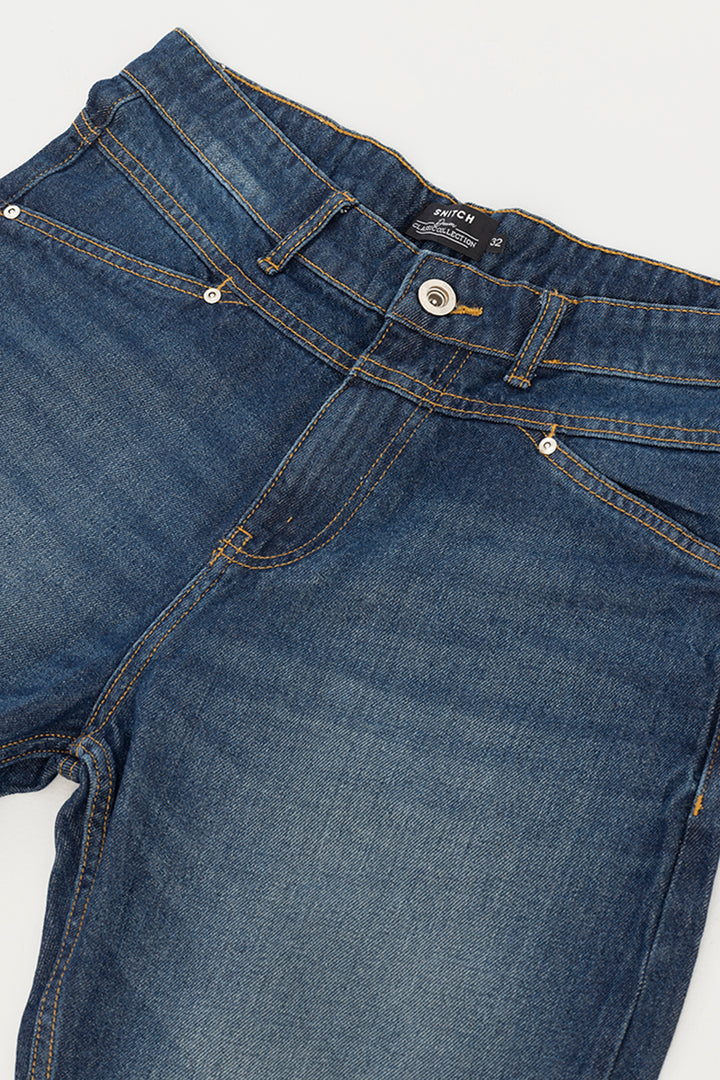 Waggish Mid Blue Baggy Fit Jeans