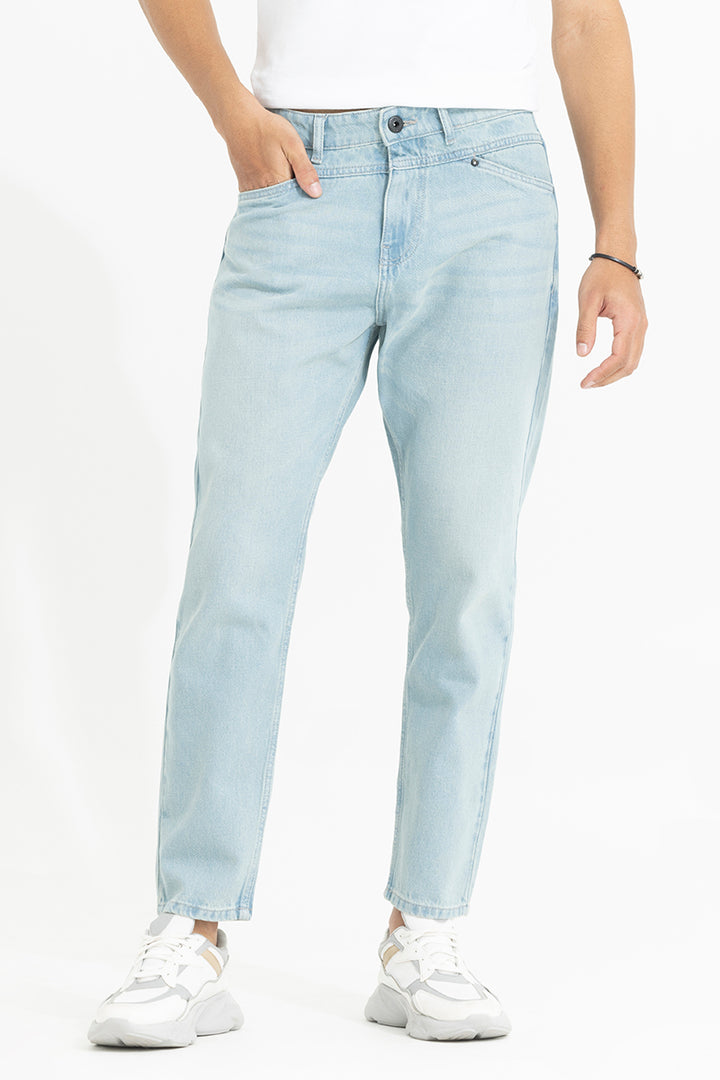 Waggish Sky Blue Baggy Jeans