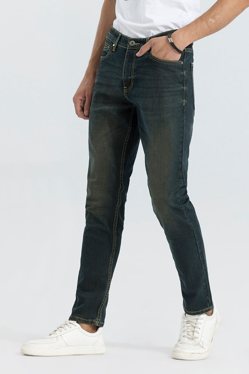 Ryan Grunge Blue Slim Fit Jeans