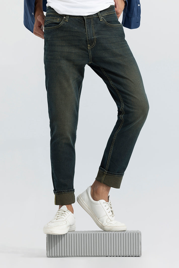 Ryan Grunge Blue Slim Fit Jeans