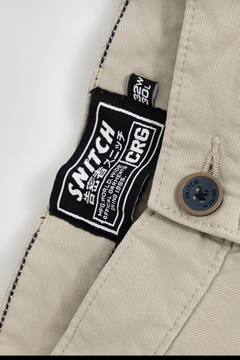 Steggi Cream Cargo Pant