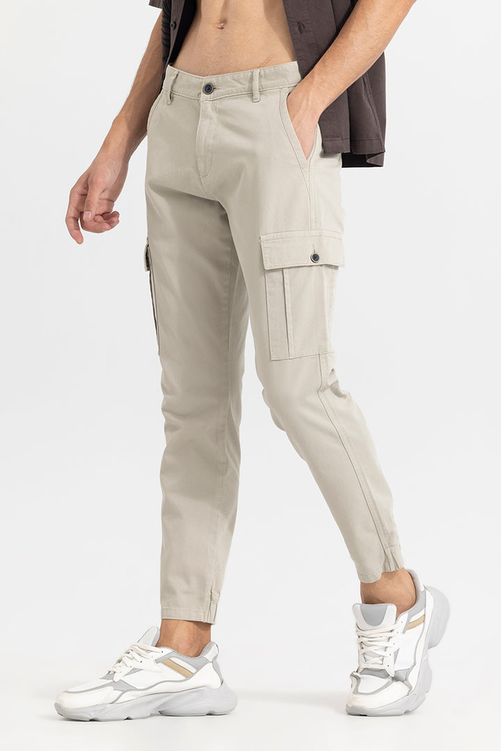 Steggi Cream Cargo Pant