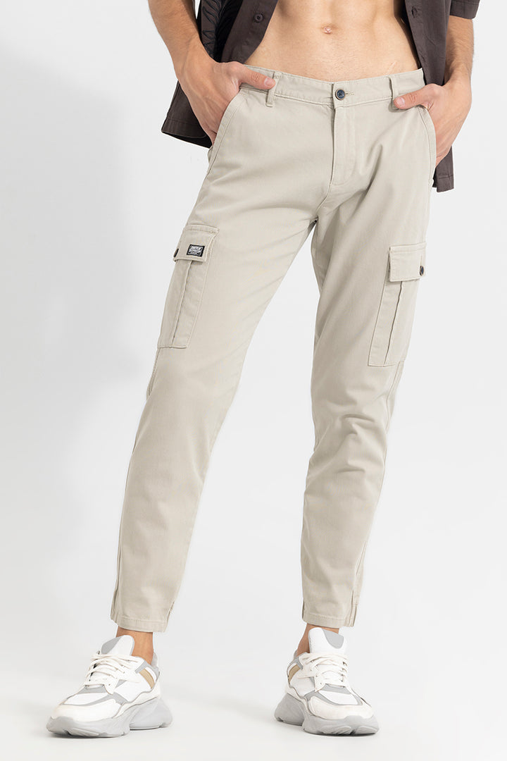 Steggi Cream Cargo Pant